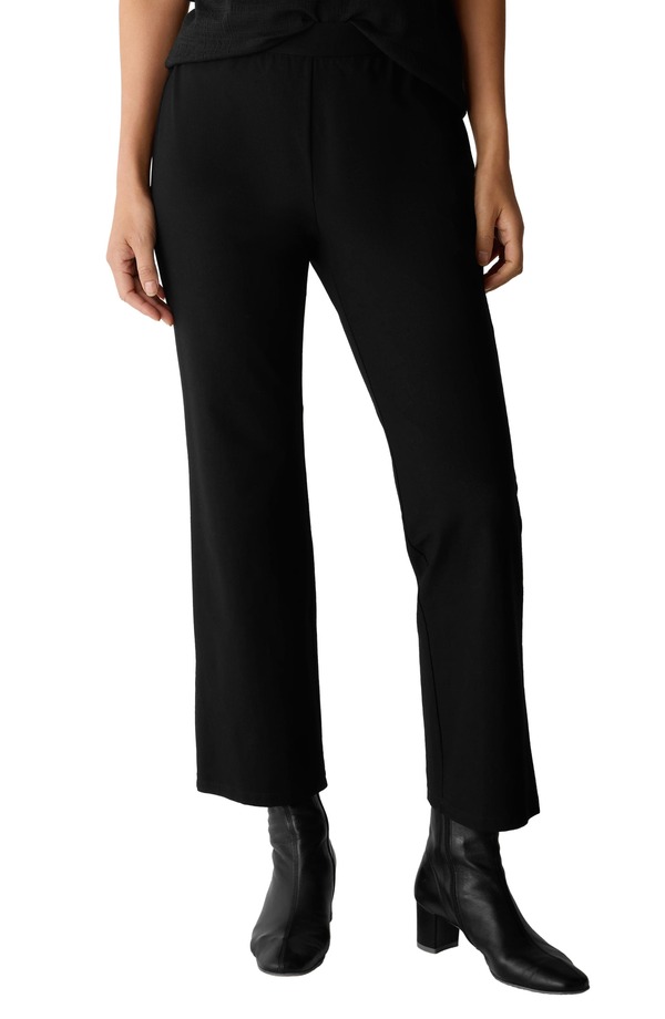 エイリーンフィッシャー レディース ボトムス レギンス ズボン下 アンクル Eileen Fisher Ankle Kick Pants Black 黒いこと