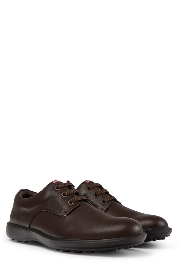 カンペール メンズ シューズ ダービー Camper Atom Work Derby Dark Brown ブラウン｜ReVida 店