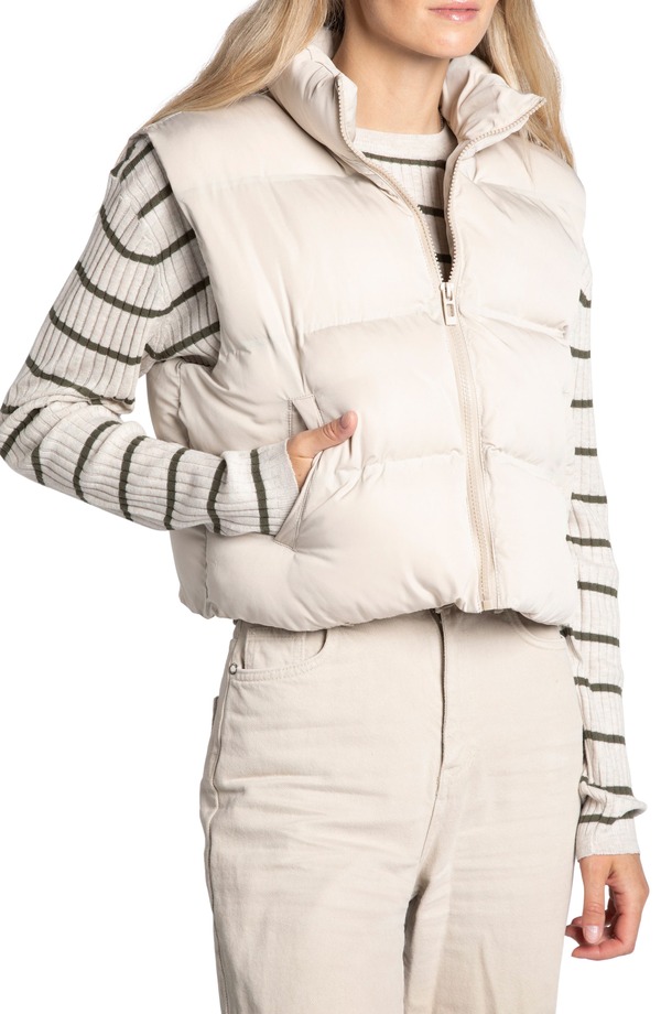 スレッドアンドサプライ レディース アウター ジャケット・ブルゾン ベスト Thread & Supply Issey Puffer Vest Cream クリーム｜ReVida 店