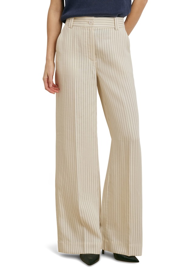 フェイバリット ドーター レディース ボトムス レギンス ズボン下 Favorite Daughter The Fine Line Pinstripe Pants Cream Pinstripe 皮膚軟化剤
