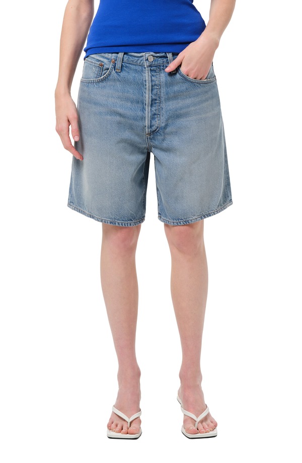 アゴルド レディース ボトムス ジーンズズボン下 遊撃手ズボン下 AGOLDE Indra Long Denim Shorts Reset ジーンズ