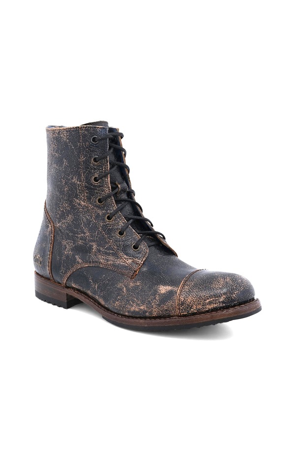 ベッドステュ メンズ シューズ ブーツ・レインブーツ Bed Stu Protege Combat Boot Black Lux 黒いこと