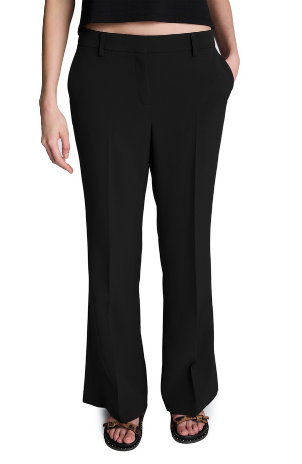 ケネスコール レディース ボトムス レギンス ズボン下 Kenneth Cole Luxe Twill Flare Pants Black 黒いこと