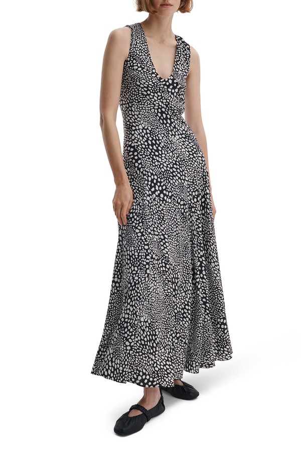 ラグアンドボーン レディース トップス 衣裳 刷り上げる MIDI rag \u0026 bone Sinead Print Midi Dress Black Lp 黒いこと