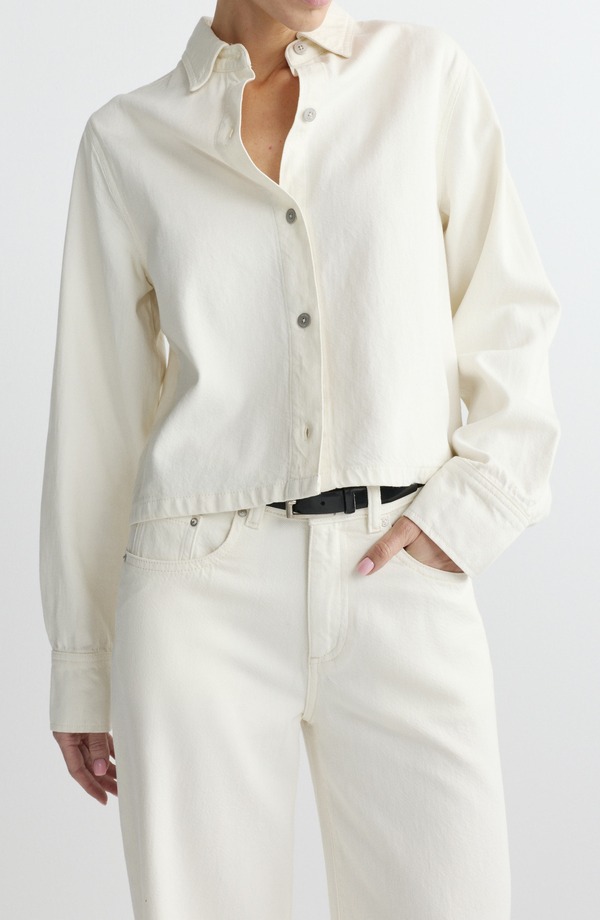 ディーエル 1961 レディース トップス シャツ デニム DL1961 Montauk Aura Button-Up Denim Top Eggshell Aura デニム|ReVida 店