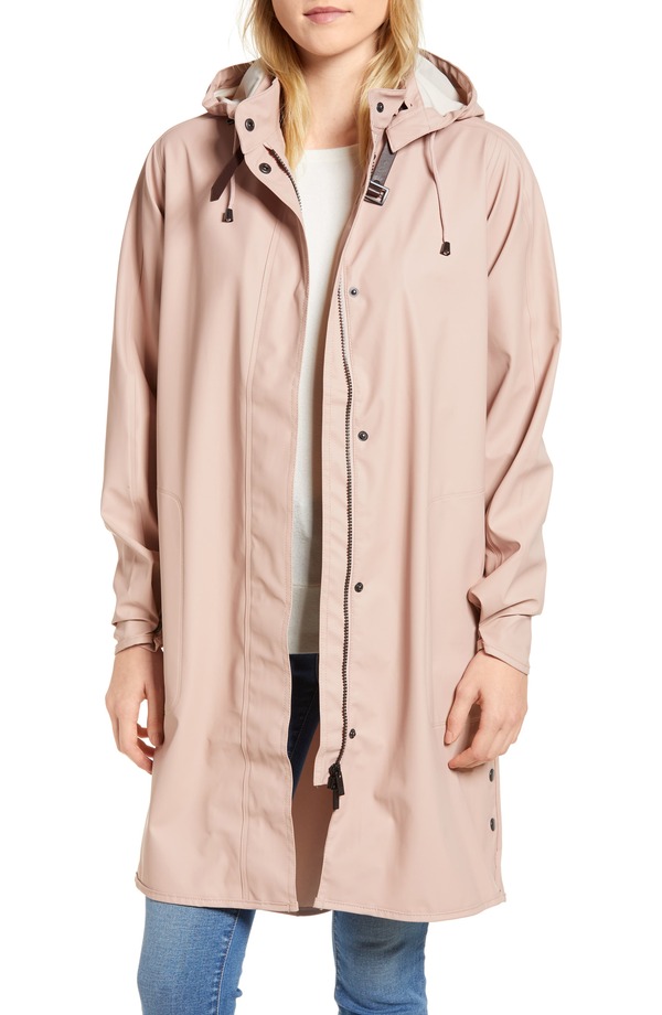 イルセヤコブセン レディース アウター ジャケット・ブルゾン コート Ilse Jacobsen Hooded Raincoat Adobe Rose｜ReVida 店