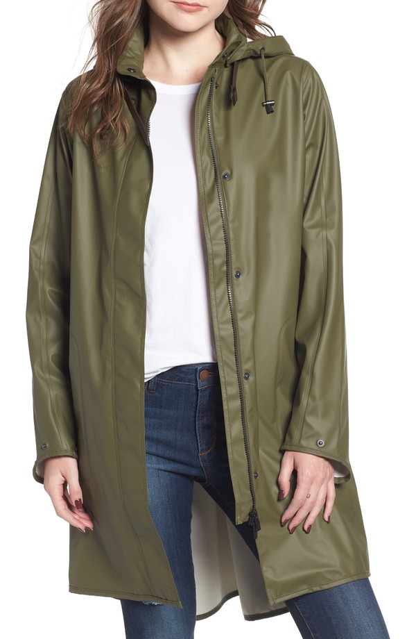イルセヤコブセン レディース アウター ジャケット・ブルゾン コート Ilse Jacobsen Hooded Raincoat Army アーミー｜ReVida 店