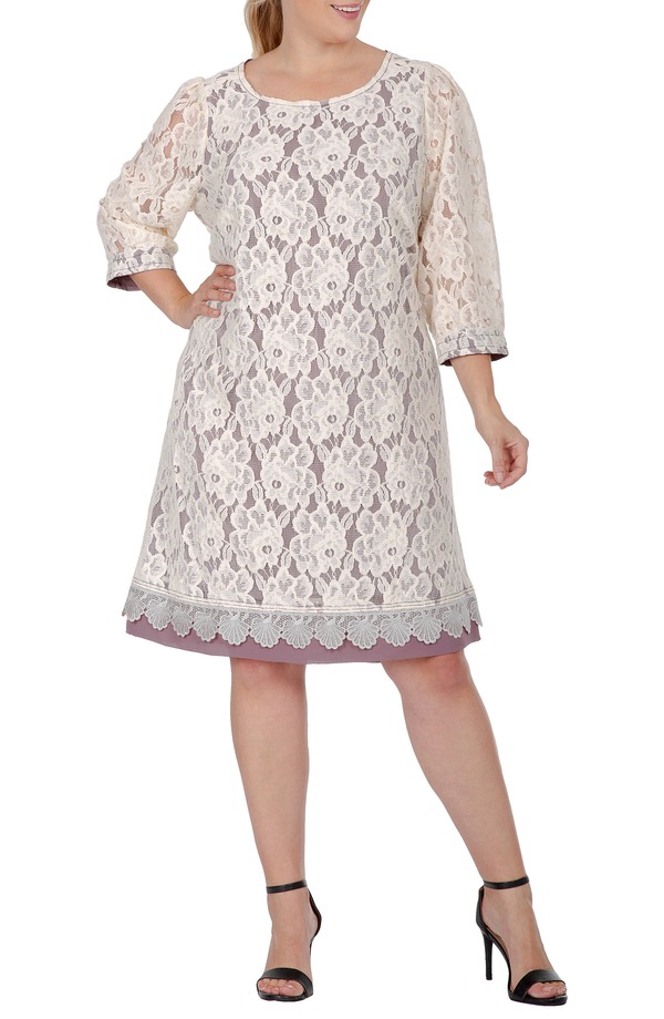 スタンダーズ アンド 訓連 レディース トップス 衣装 御花柄 midi スピード競技 御花 Standards \u0026 Practices Floralace Midi Dress Light Beige ベージュ