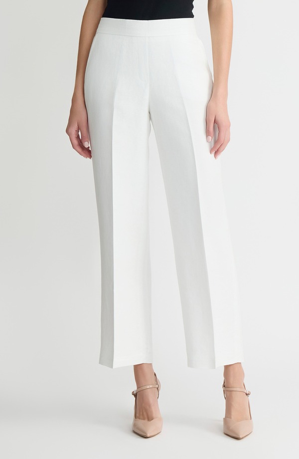 カスパール レディース ボトムス レギンス ワイドレッグ ズボン下 KASPER The Audrey Pull-On Wide Leg Pants Lily White 白いこと