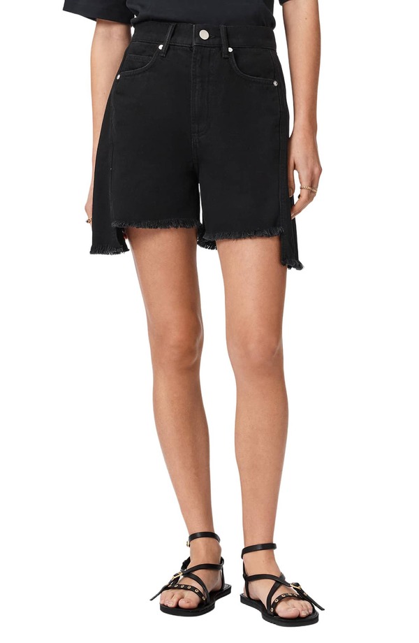 オールセインツ レディース ボトムス ジーンズズボン下 遊撃手ズボン下 AllSaints Frankie Cutoff Denim Shorts Black 黒いこと