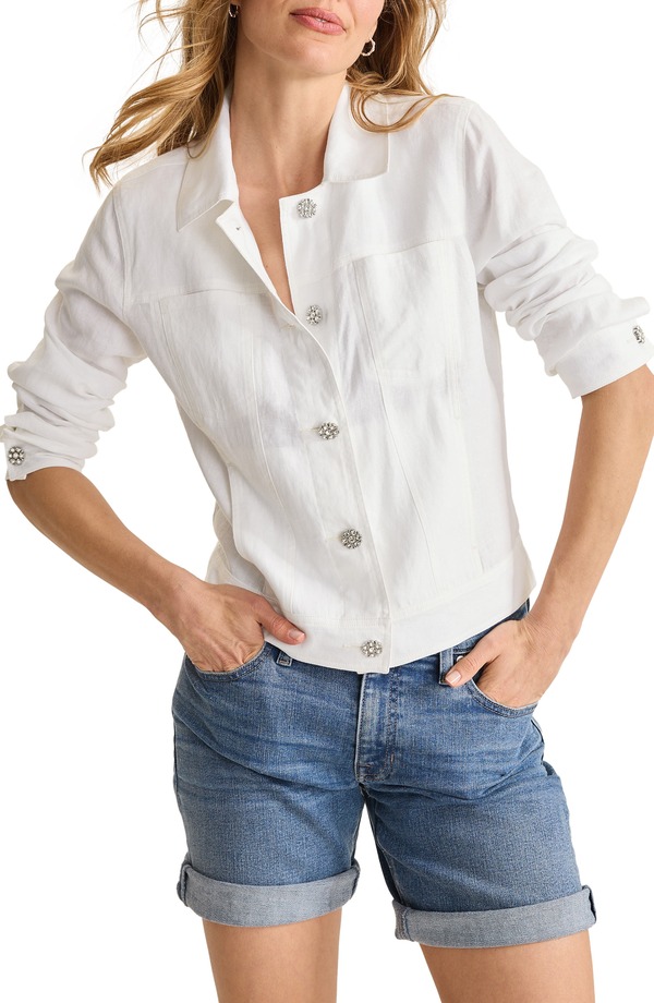 トッミーバハマ レディース アウター 上衣・上衣 Tommy Bahama Two Palms Embellished Top White 白いこと