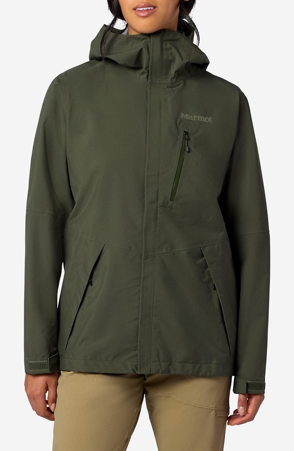 モルモット レディース アウター 上衣・上衣 フーデッドジャケット Marmot Waterproof Hooded Jacket Nori