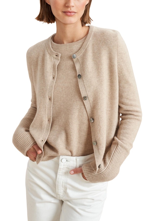 ラ リーニュ レディース アウター パーカー・スウェット カーディガン La Ligne Solid Lean Lines Cardigan Tan タン｜ReVida 店 99,800円