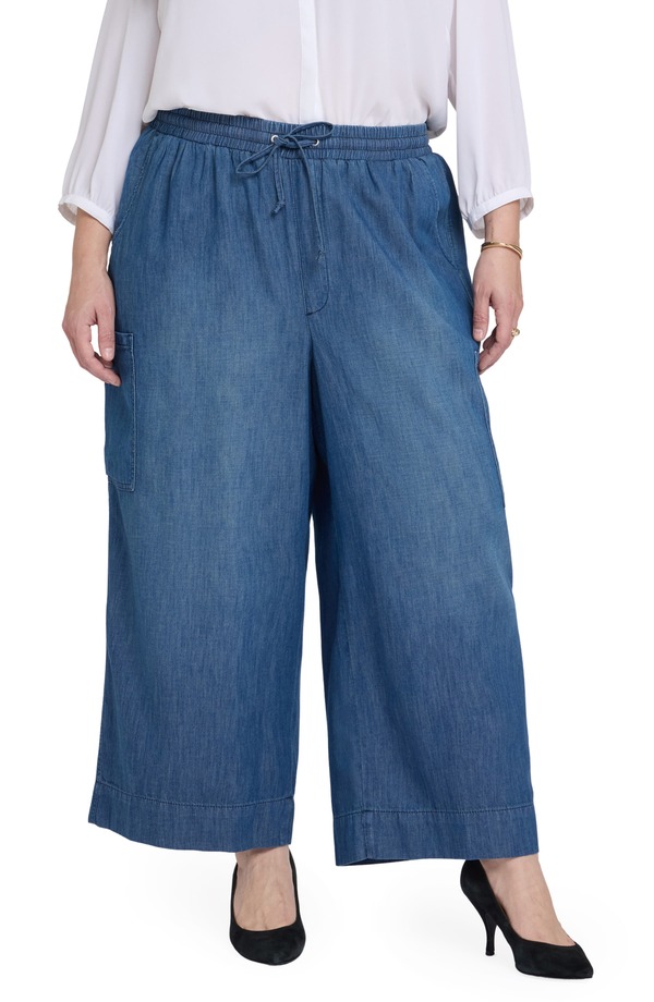 エヌワイディージェイ レディース ボトムス カジュアルパンツ ジーンズ NYDJ Whitney Pull-On Cargo Jeans Missionblue|ReVida 店