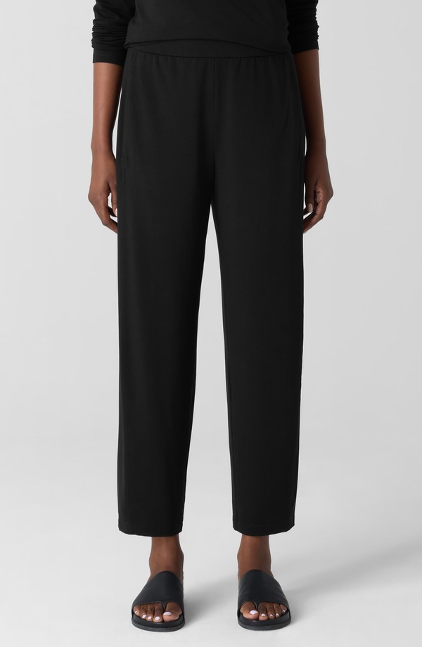エイリーンフィッシャー レディース ボトムス レギンス ズボン下 アンクル プルオーバー Eileen Fisher Jersey Ankle Lantern Pants Black 黒いこと