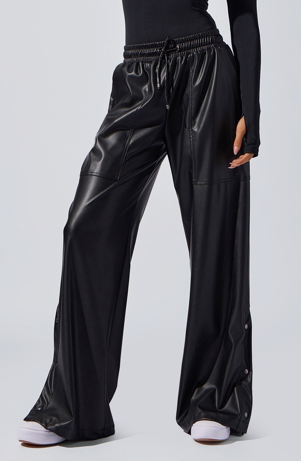 ジアセチルモルヒネ運動競技 レディース ボトムス レギンス ワイドレッグ ズボン下 Heroine Sport Cara Wide Leg Pants Black 黒いこと
