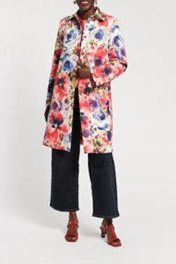 フランセスバレンタイン レディース アウター 上衣・上衣 Frances Valentine Balmacaan Super Bloom Pink/Purple/Multi サクラ色
