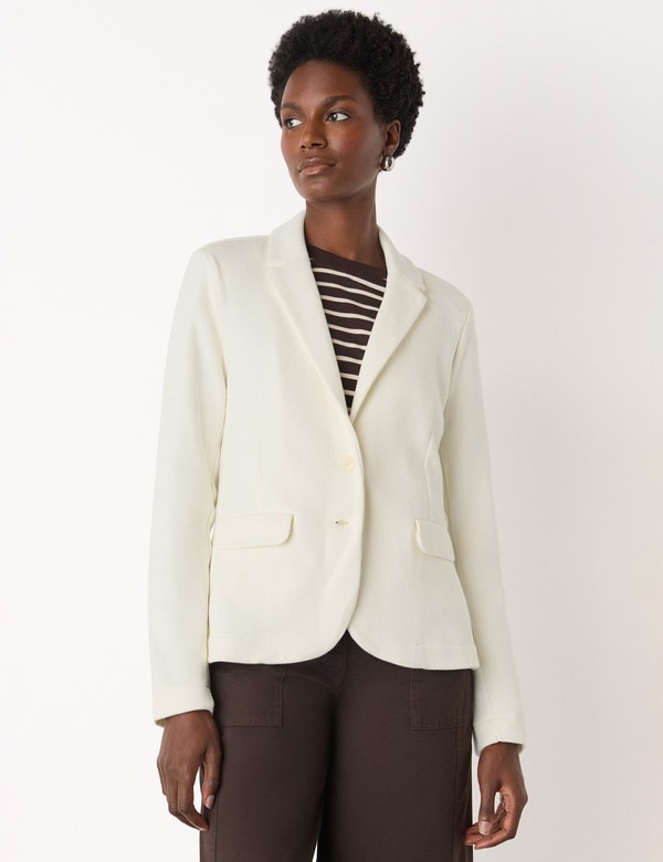 ホイッスルズ レディース アウター 上衣・上衣 スポーツジャケット プルオーバー Whistleslim Jersey Blazer Ivory 象牙色