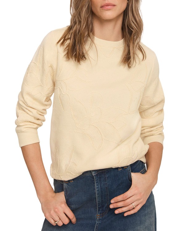 ミルトンベルベット レディース アウター パーカー・スウェット プルオーバー 刺しゅう MINT VELVET Embroidered Sweatshirt Yellow 黄色