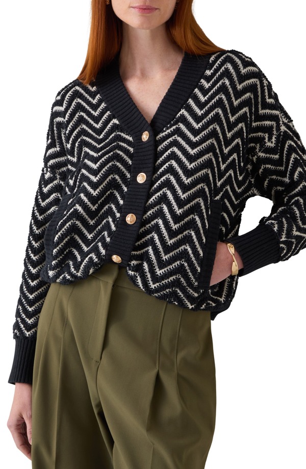 エルケーベネット レディース アウター パーカー・スウェット ジレー LK Bennett Dakota Loop Cardigan Black 黒いこと