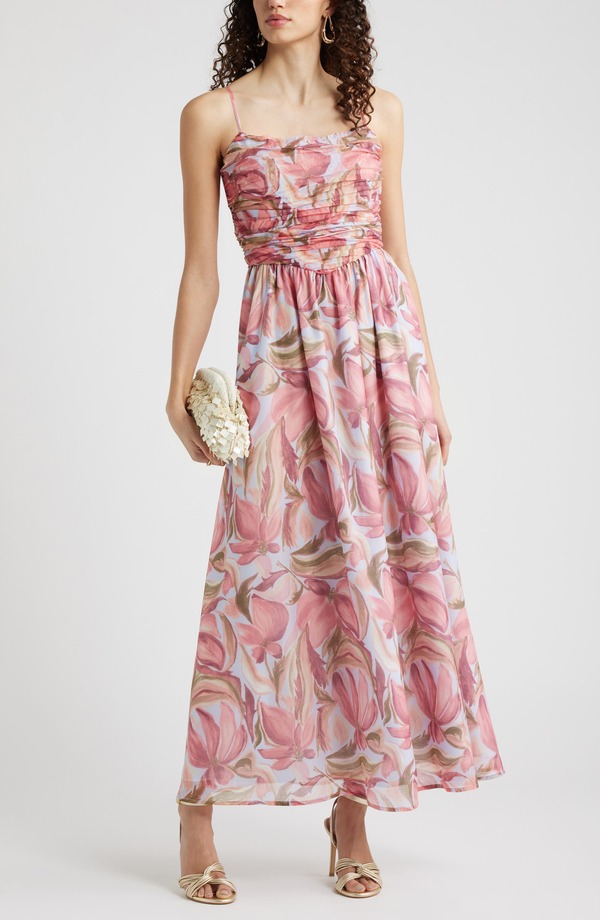 チェルシー 28 レディース トップス ワンピース フラワー柄 フラワー Chelsea28 Floral Organza Party Dress Blue Soniabstract ブルー｜ReVida 店