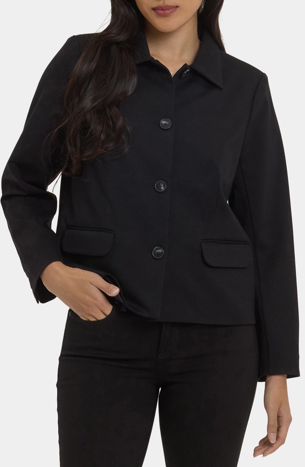 エヌワイディージェイ レディース アウター 上衣・上衣 NYDJ Meredith Ponte Jacket Black 黒いこと