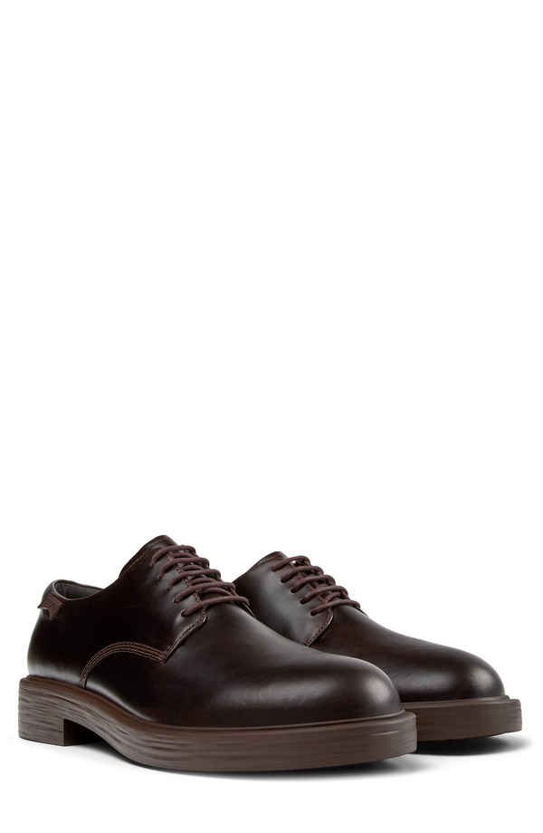 カンペール メンズ シューズ ダービー Camper Dean Derby Dark Brown ブラウン｜ReVida 店