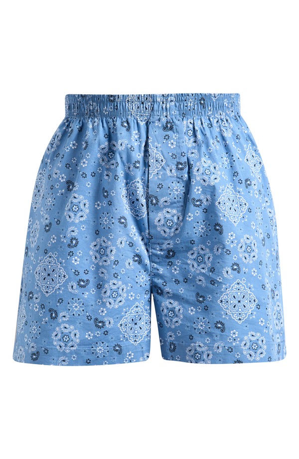 スキムズ レディース アンダーお召しもの ナイト爵お召しもの 綿織物 SKIMStretch Cotton Pajama Boxers Arctic Bandana