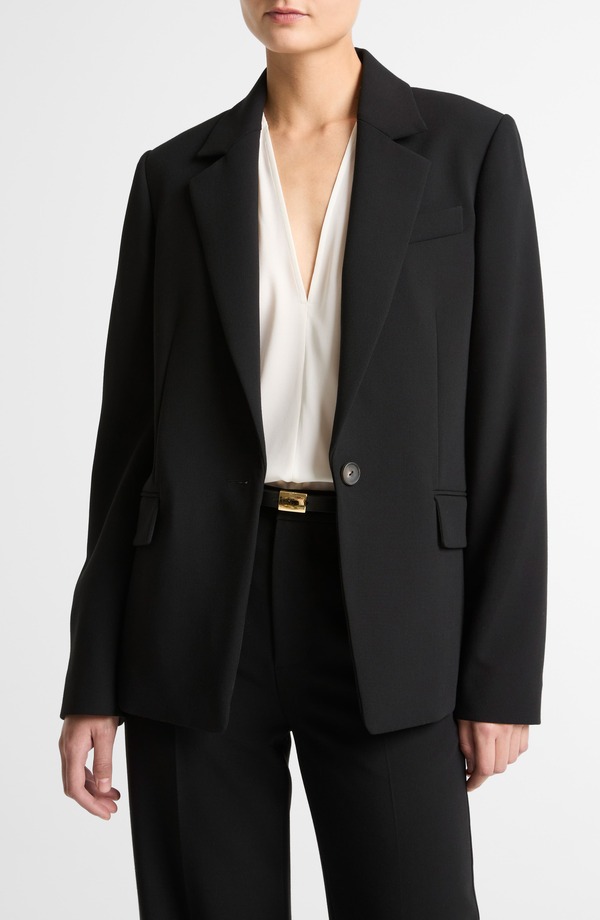 ヴィンス レディース アウター 上衣・上衣 スポーツジャケット Vince Soft Sculpture Blazer Black 黒いこと