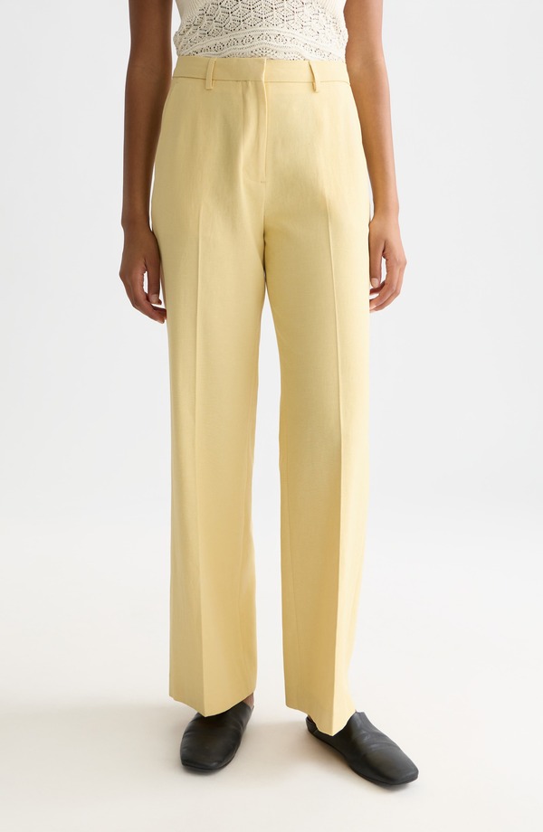 スコッチアンドソーダ レディース ボトムス レギンス ワイドレッグ ご機嫌酉の方角 ズボン下 Scotch \u0026 Soda Edie High Waist Wide Leg Pants Parsnip