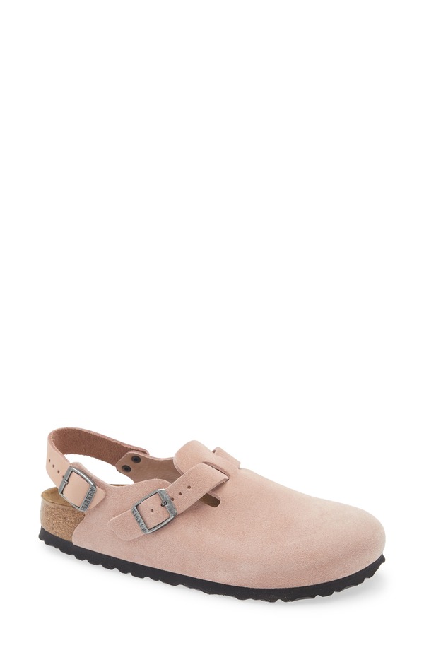 ビルケンシュトック レディース シューズ サンダル Birkenstock Tokio Clog Pink Clay Suede サクラ色