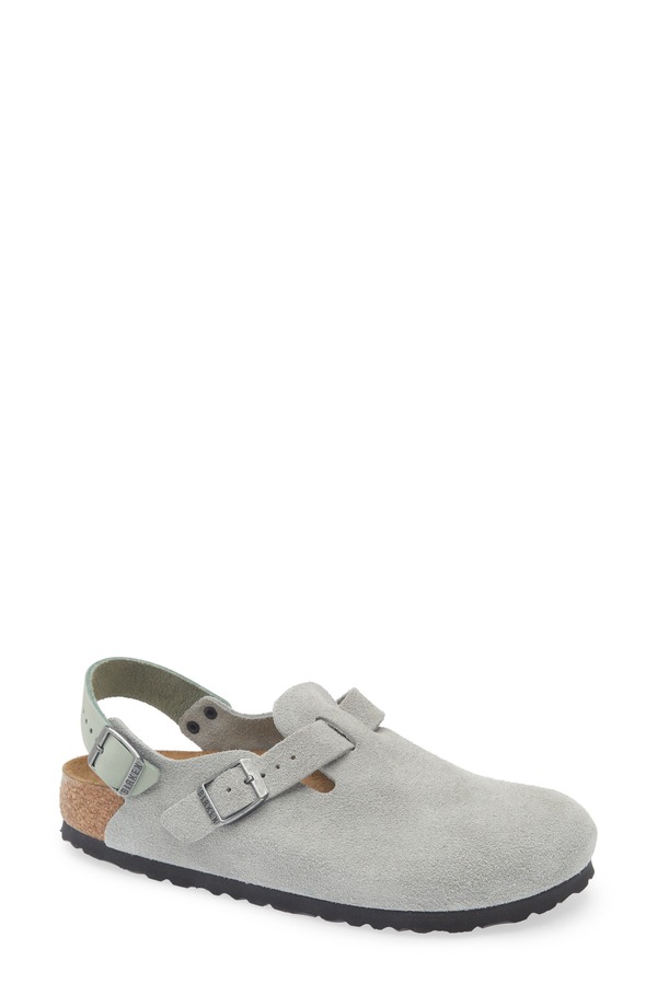 ビルケンシュトック レディース シューズ サンダル Birkenstock Tokio Clog Pure Sage Suede サルヴィア