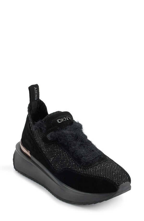 ダナ キャラン ニューヨーク レディース シューズ スニーカー DKNY Aveline Wedge Sneaker Black ブラック｜ReVida 店