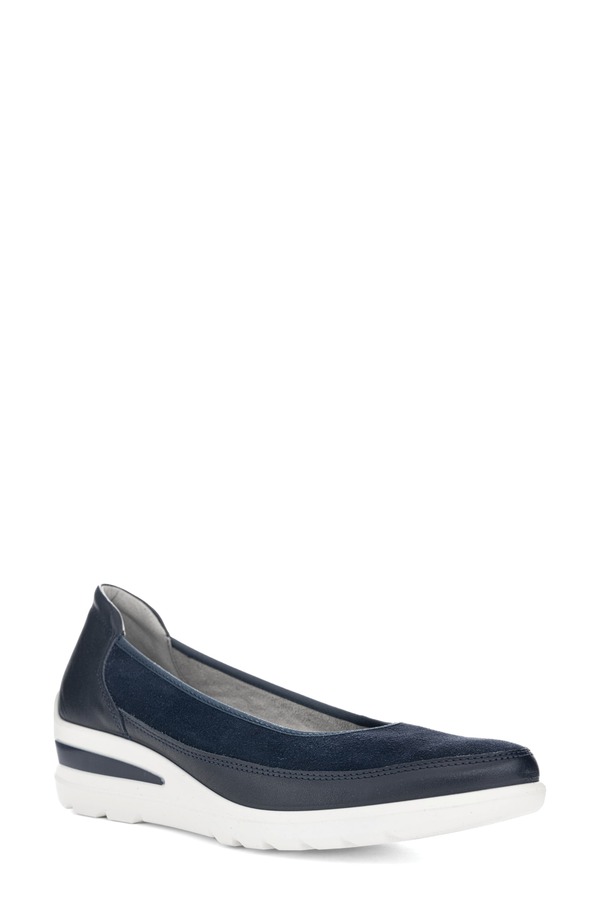 アラ レディース シューズ スリッポン・ローファー ara Zinnia Wedge Loafer Blue ブルー|ReVida 店