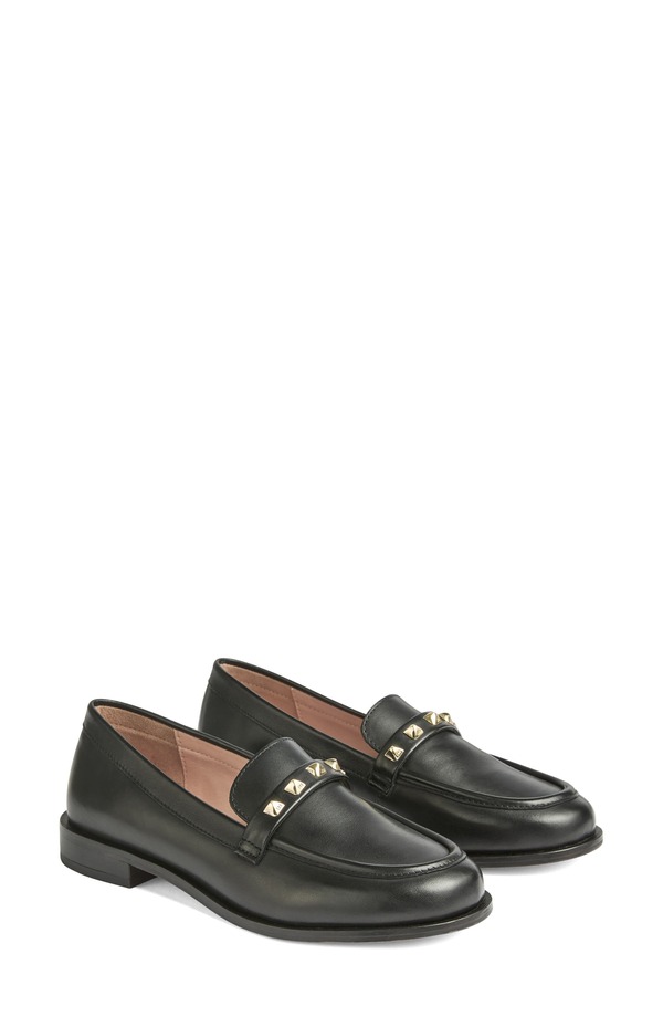 エルケーベネット レディース シューズ スリッポン・ローファー LK Bennett Stellar Stud Loafer Black 黒いこと