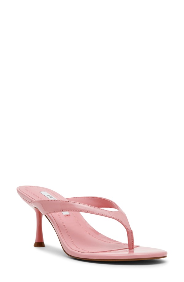 スティーブ マデン レディース シューズ 踵 Steve Madden Faroh Flip Flopink Patent サクラ色