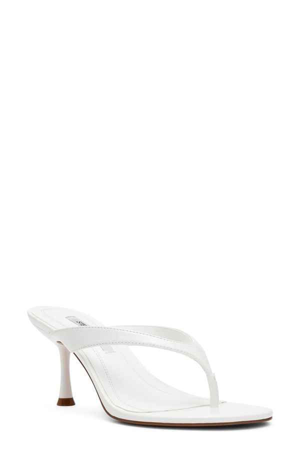 スティーブ マデン レディース シューズ 踵 Steve Madden Faroh Flip Flop White Patent 白いこと
