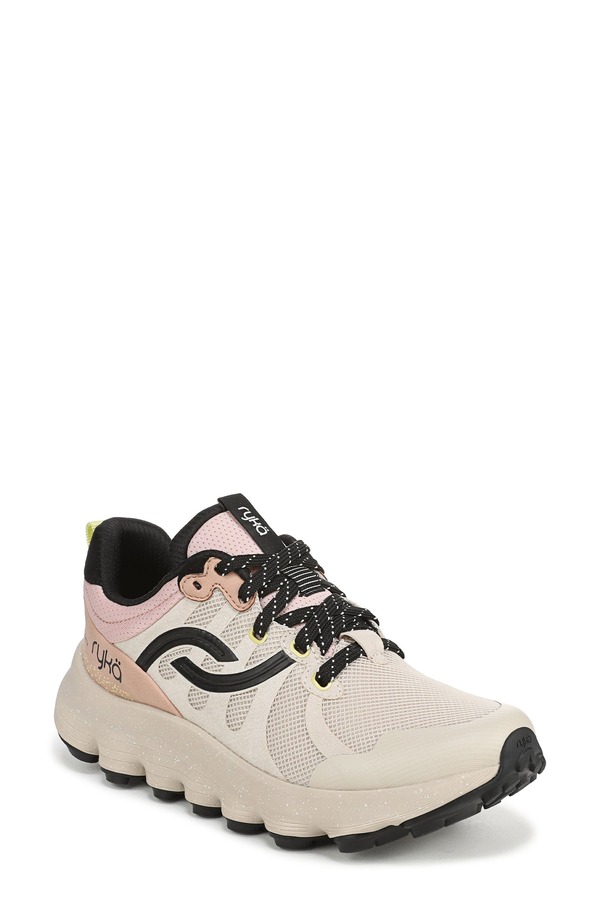 RYK レディース シューズ スニーカー Ryk Podflow TRail Walking Sneaker Beach Beige Black 黒いこと