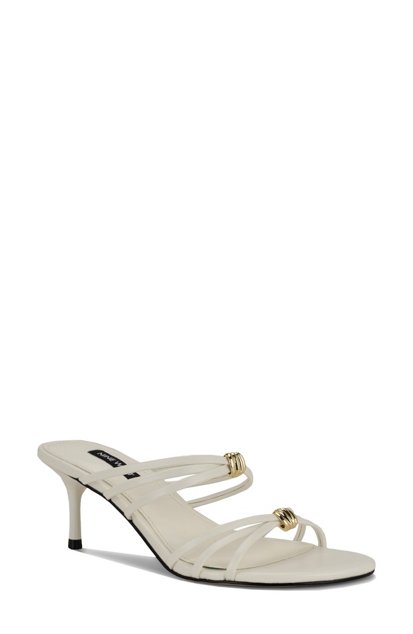 ナインウェスト レディース シューズ 踵 サンダル Nine West Grece Strappy Sandal White 白いこと