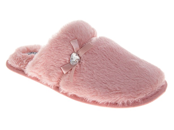 バッジェリーミシュカ レディース シューズ サンダル BADGLEY MISCHKA Womensparkling Brooch Slippers Pink ピンク｜ReVida 店 10,836円