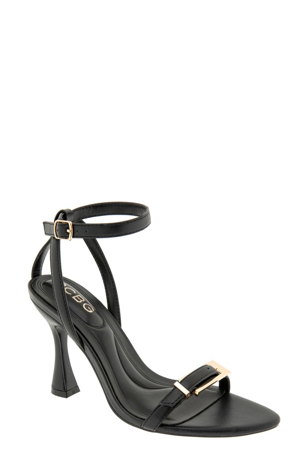 ビーシビージー レディース シューズ 踵 サンダル アンクル BCBG Cleo Ankle Strap Sandal Black 黒いこと