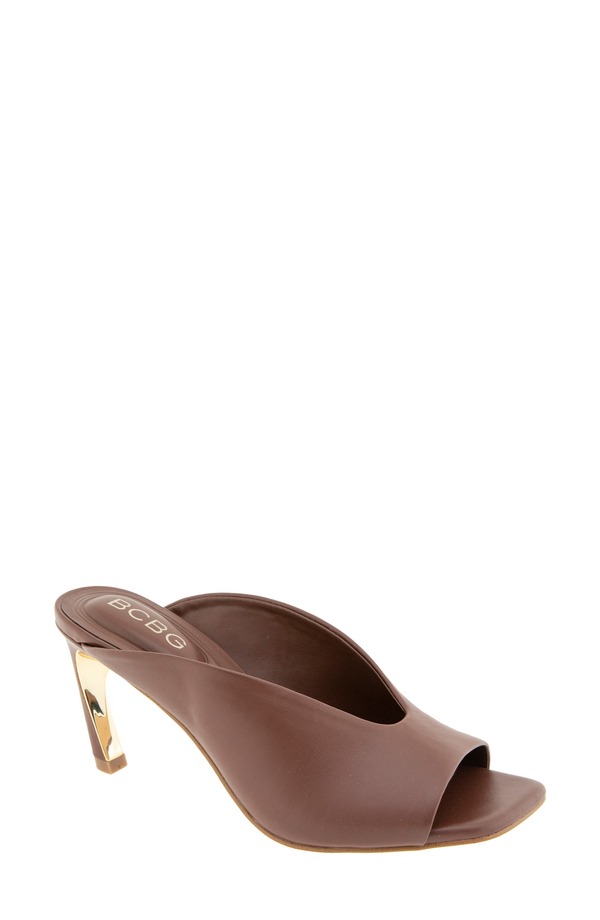 ビーシビージー レディース シューズ 踵 サンダル BCBG Reese Slide Sandal Sepia