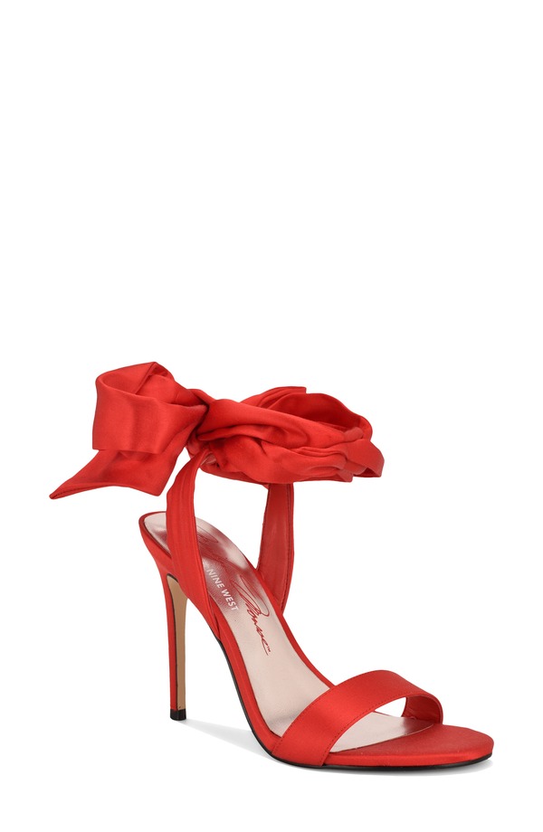 ナインウェスト レディース シューズ サンダル アンクル Nine West Mmonroe Ankle Wrap Sandal Red 赤いこと