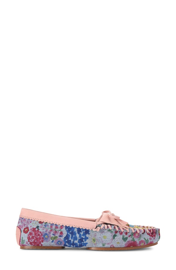 カートジェイガーロンドン レディース シューズ スリッポン・ローファー Kurt Geiger London Beaded Moc Toe Loafer Light/ Pastel Blue 青色