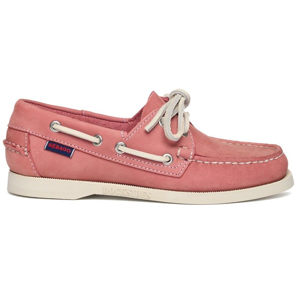 セバゴ レディース シューズ スリッポン・ローファー Sebago Portland Nubuck Womans Boat Shoes Pink-White 白いこと
