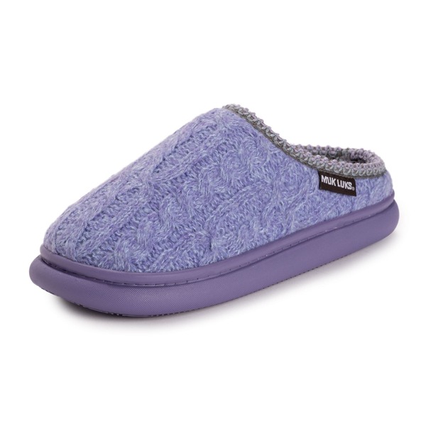 ムクルクス レディース シューズ サンダル MUK LUKS Bindi Clog Slipper Purple パープル｜ReVida 店