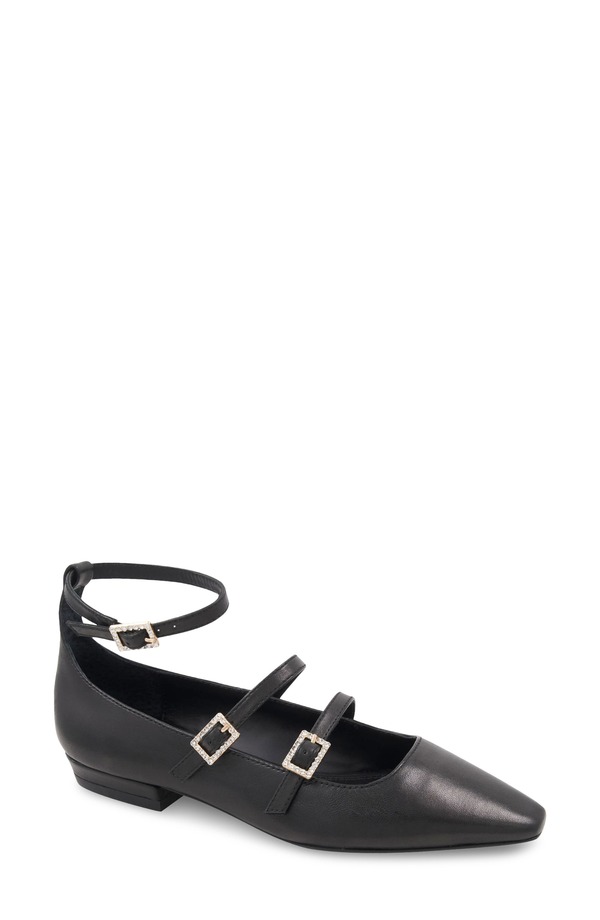 ビーシービージーマックスアズリア レディース シューズ パンプス アンクル BCBGMAXAZRIA Taji Ankle Strap Mary Jane Flat Black 黒いこと