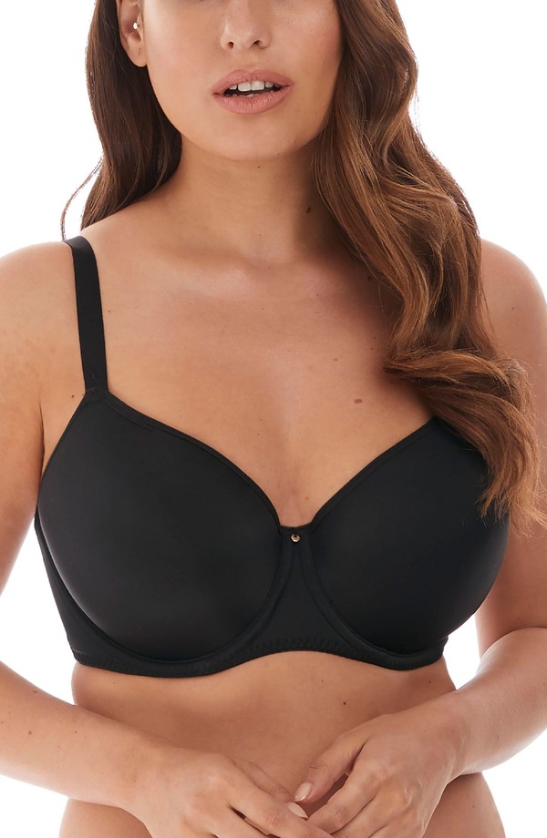 幻想曲 レディース トップス プルオーバー Fantasie Aura Underwire Molded T-Shirt Bra Black 黒いこと