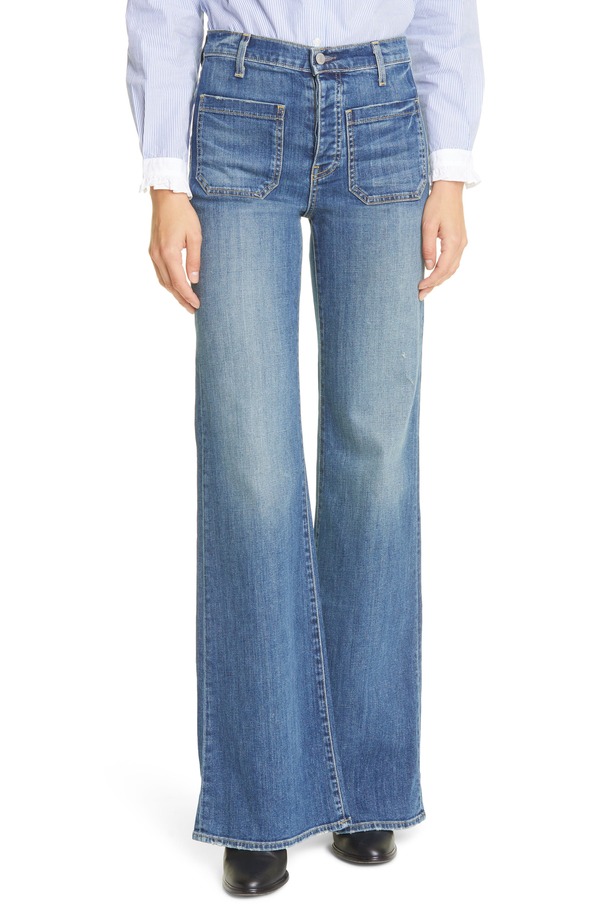ニリロータン レディース ボトムス ジーンズズボン下 デニム Nili Lotan Florence Patch Pocket Jeans Classic Wash