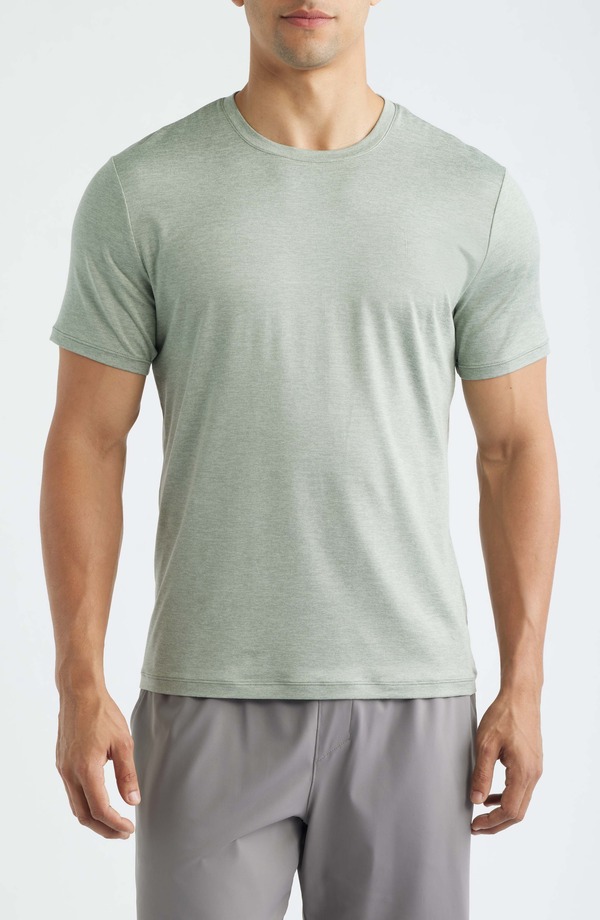 ゼラ メンズ トップス ティーシャツ 労働者の一団のど首 Zella Dynamicrewneck T-Shirt Green Slate Heather スレート